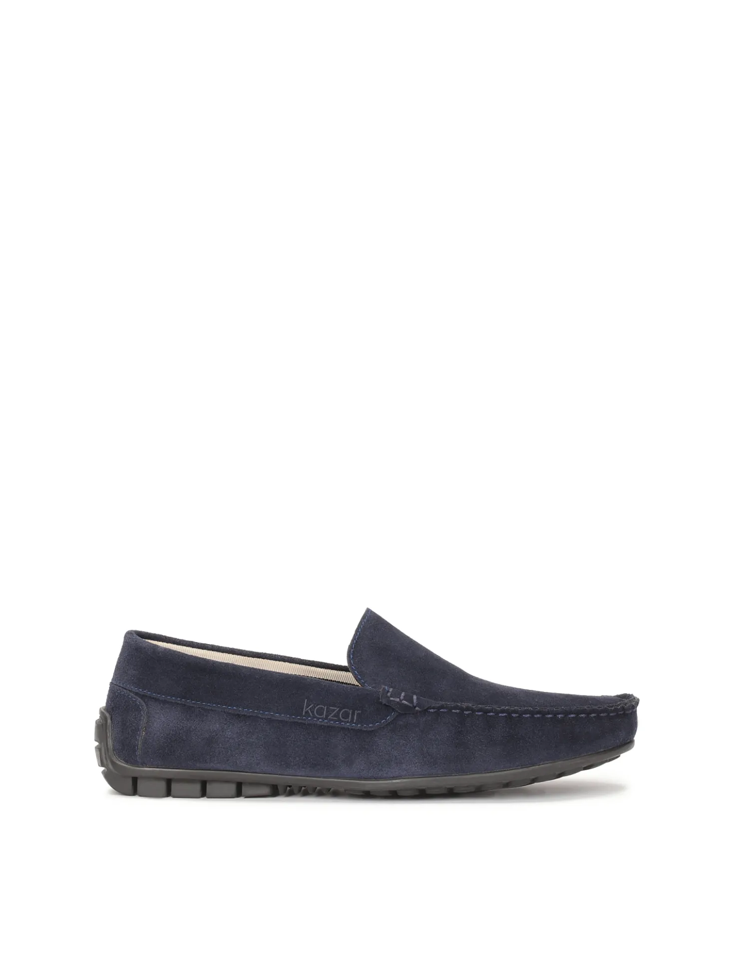 Mokasyny driving mocs z granatowego zamszu