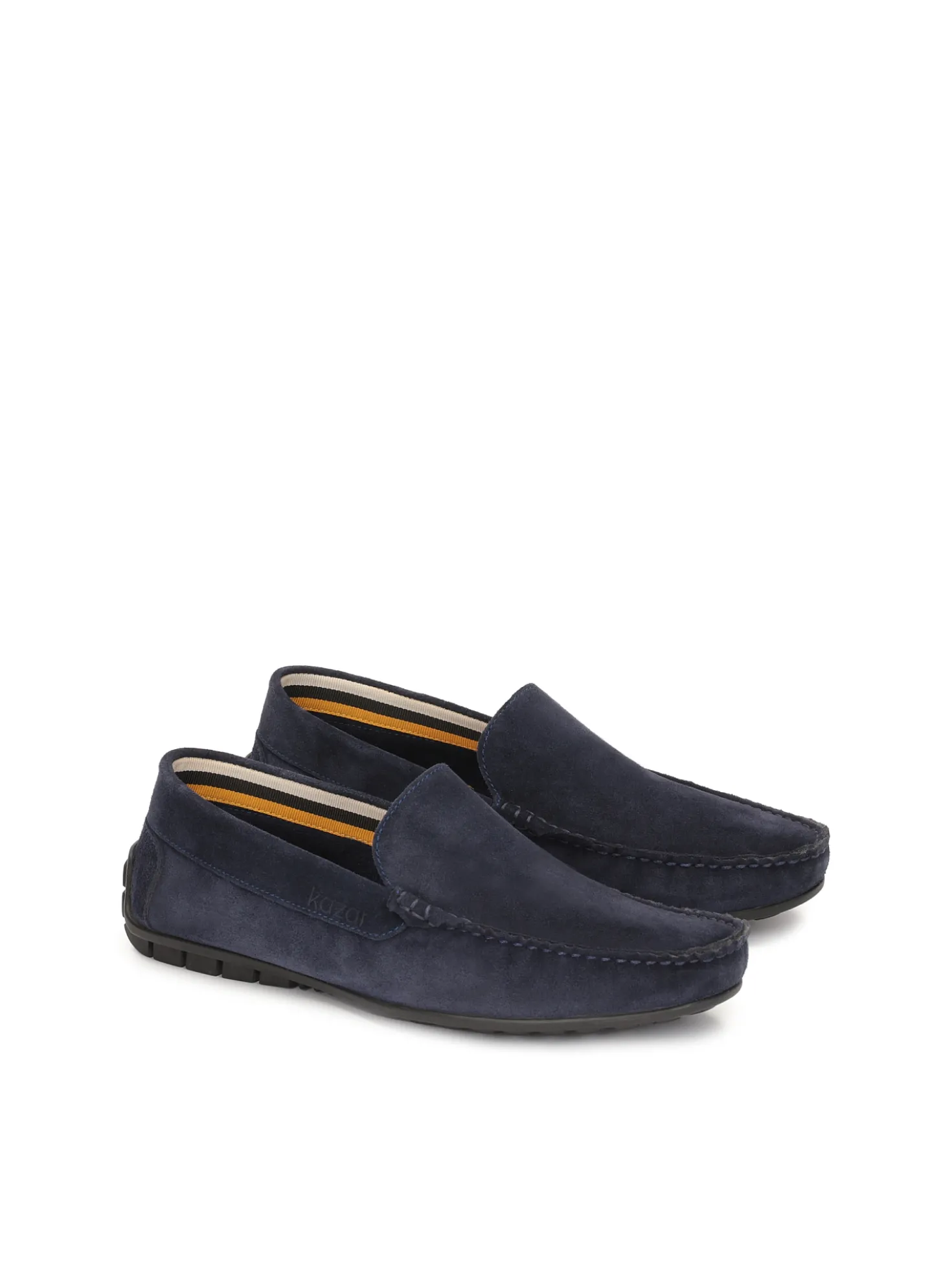 Mokasyny driving mocs z granatowego zamszu