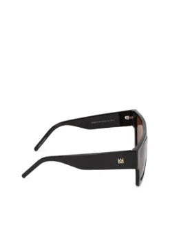 Męskie okulary przeciwsłoneczne w stylu retro z brązowymi soczewkami