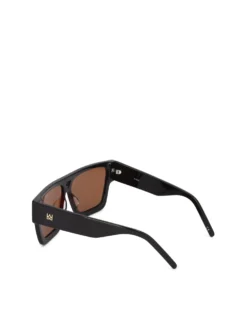 Męskie okulary przeciwsłoneczne w stylu retro z brązowymi soczewkami