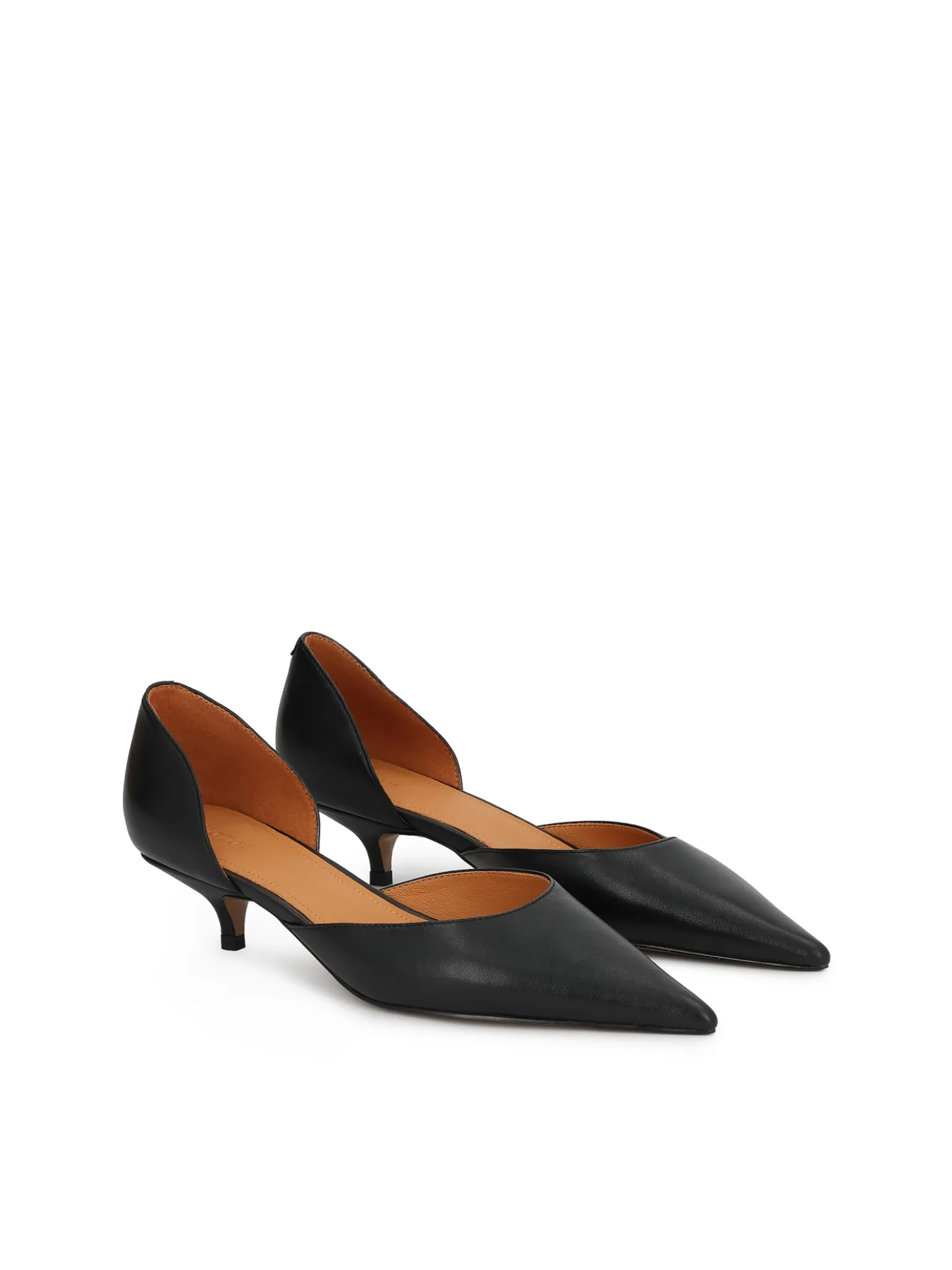 Niskie czółenka z wyciętą cholewką