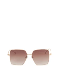 Okulary przeciwsłoneczne ze złotą ramką