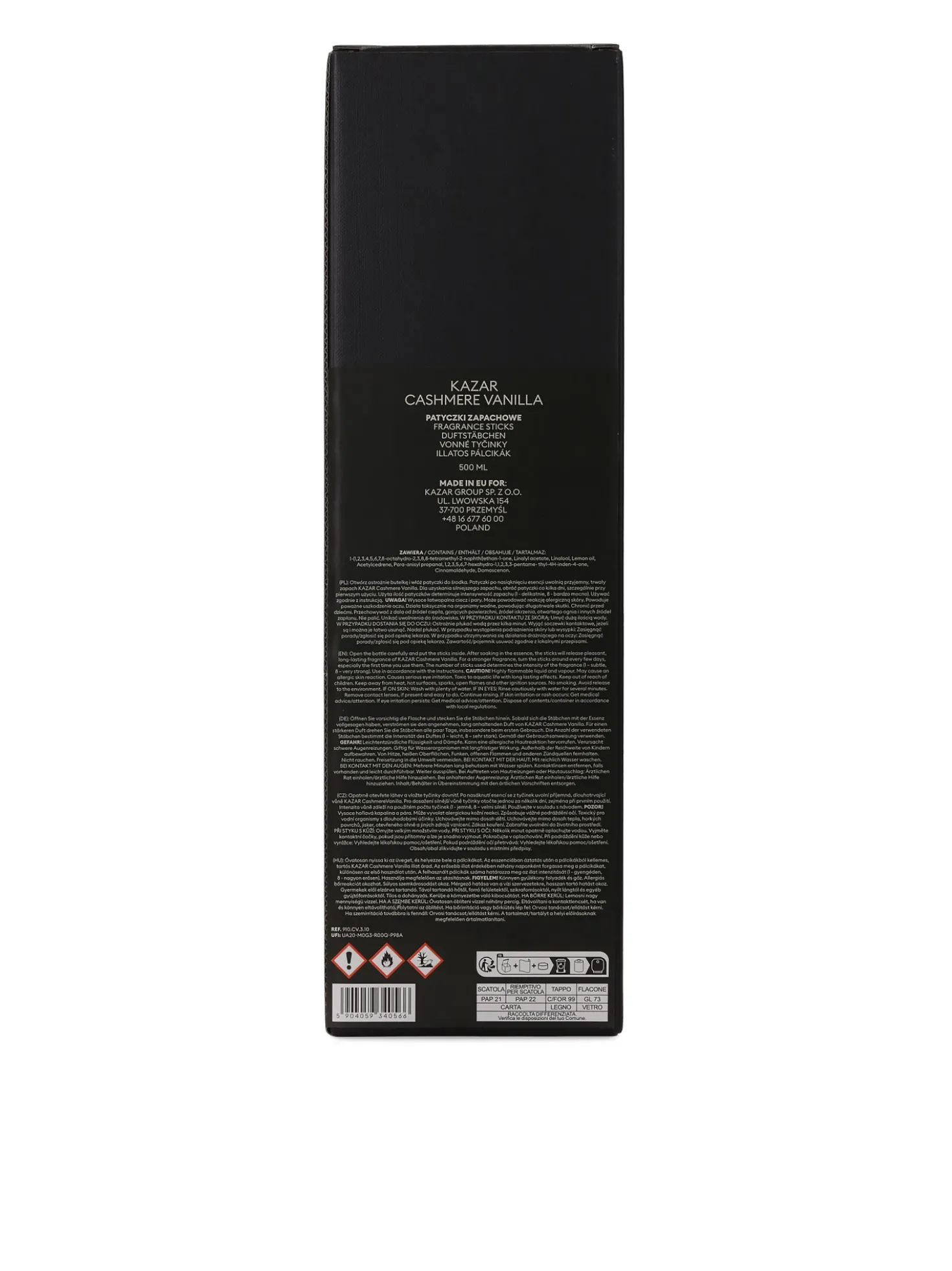Pałeczki zapachowe Cashmere Vanilla 500 ml