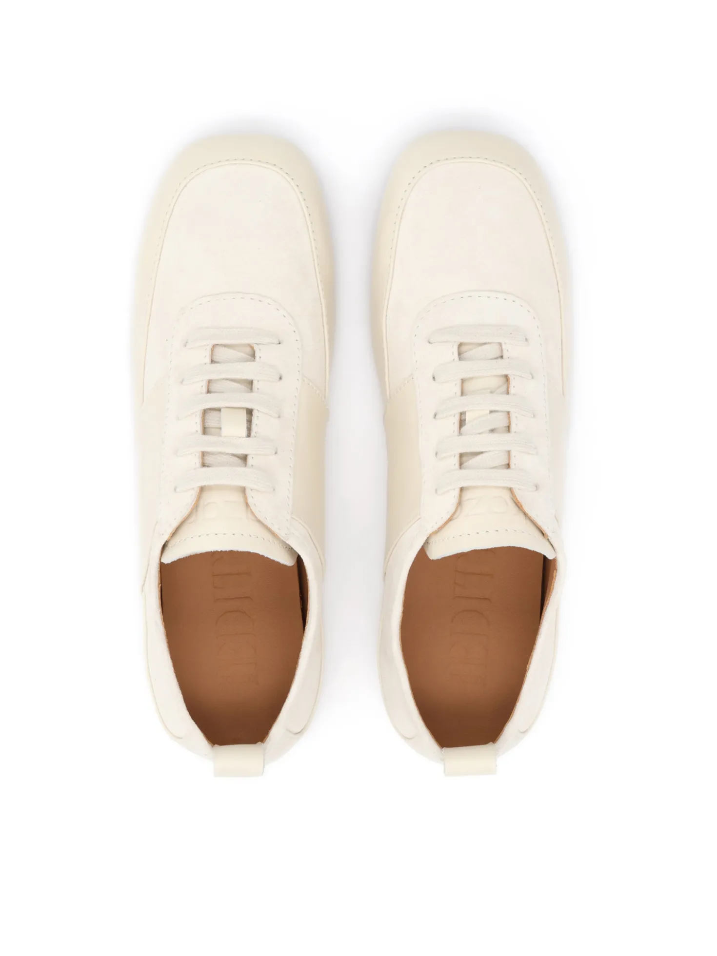 Płaskie skórzane sneakersy