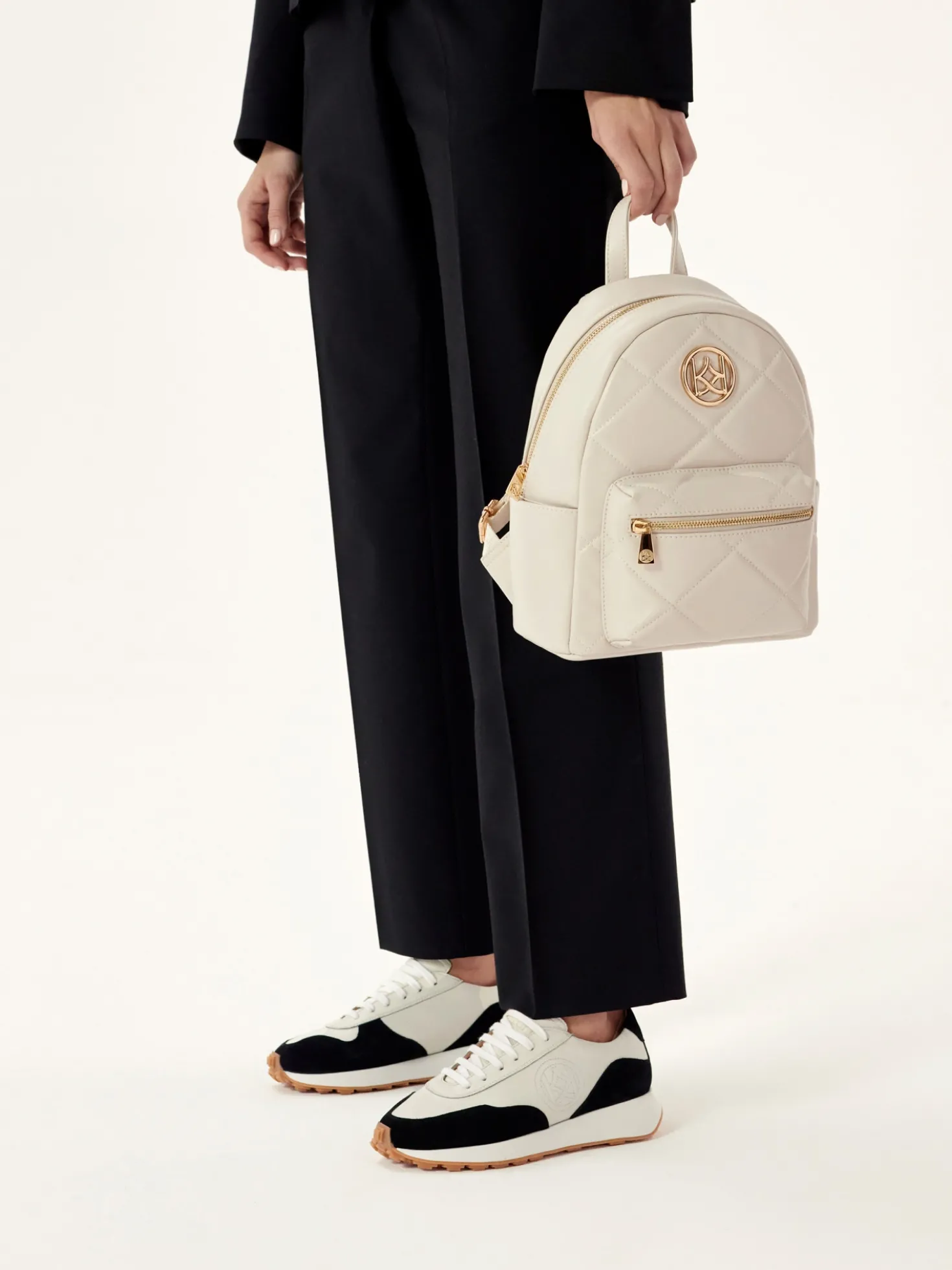 Pikowany plecak w stylu casual