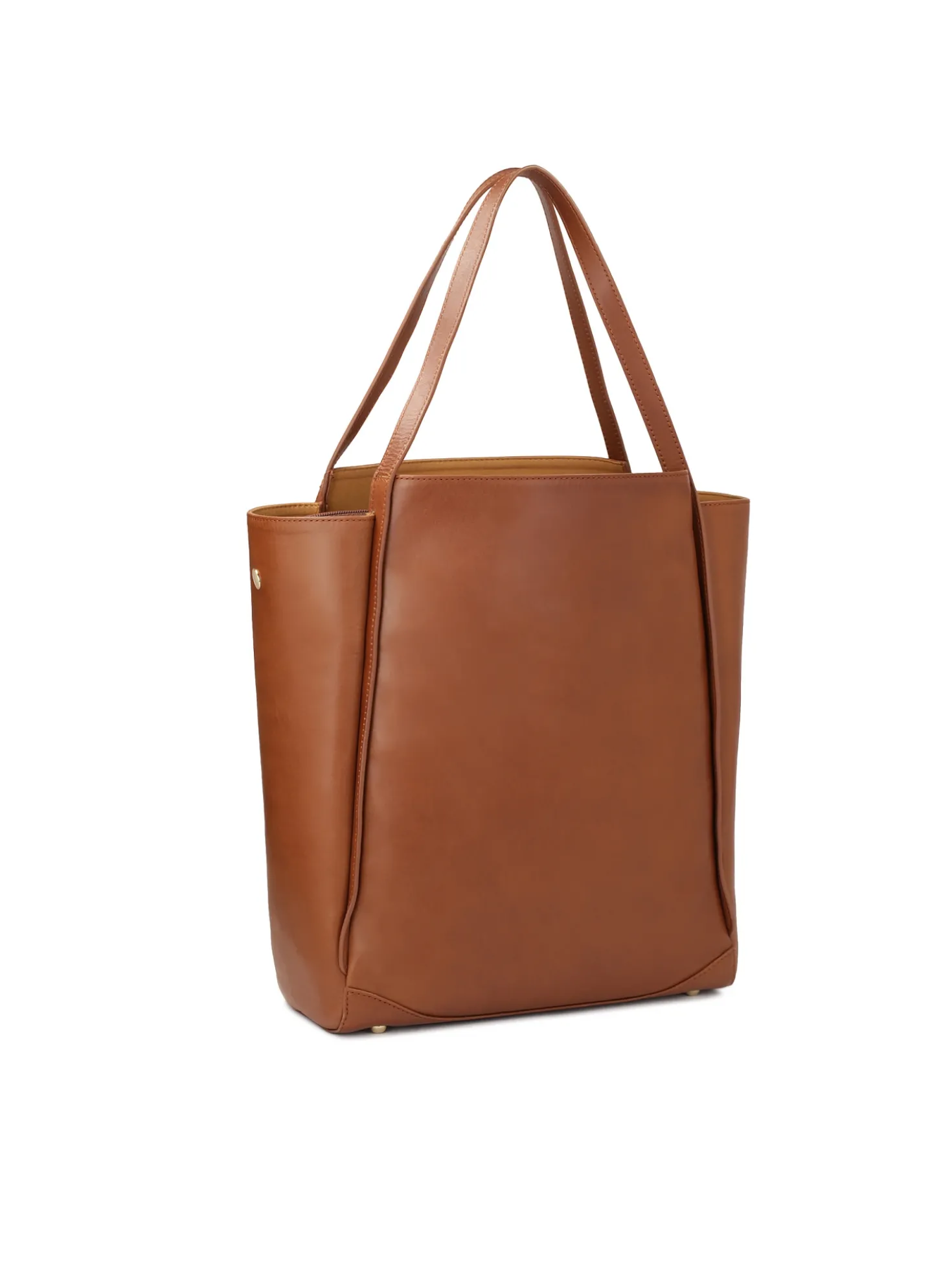 Pojemna skórzana torebka w stylu minimal
