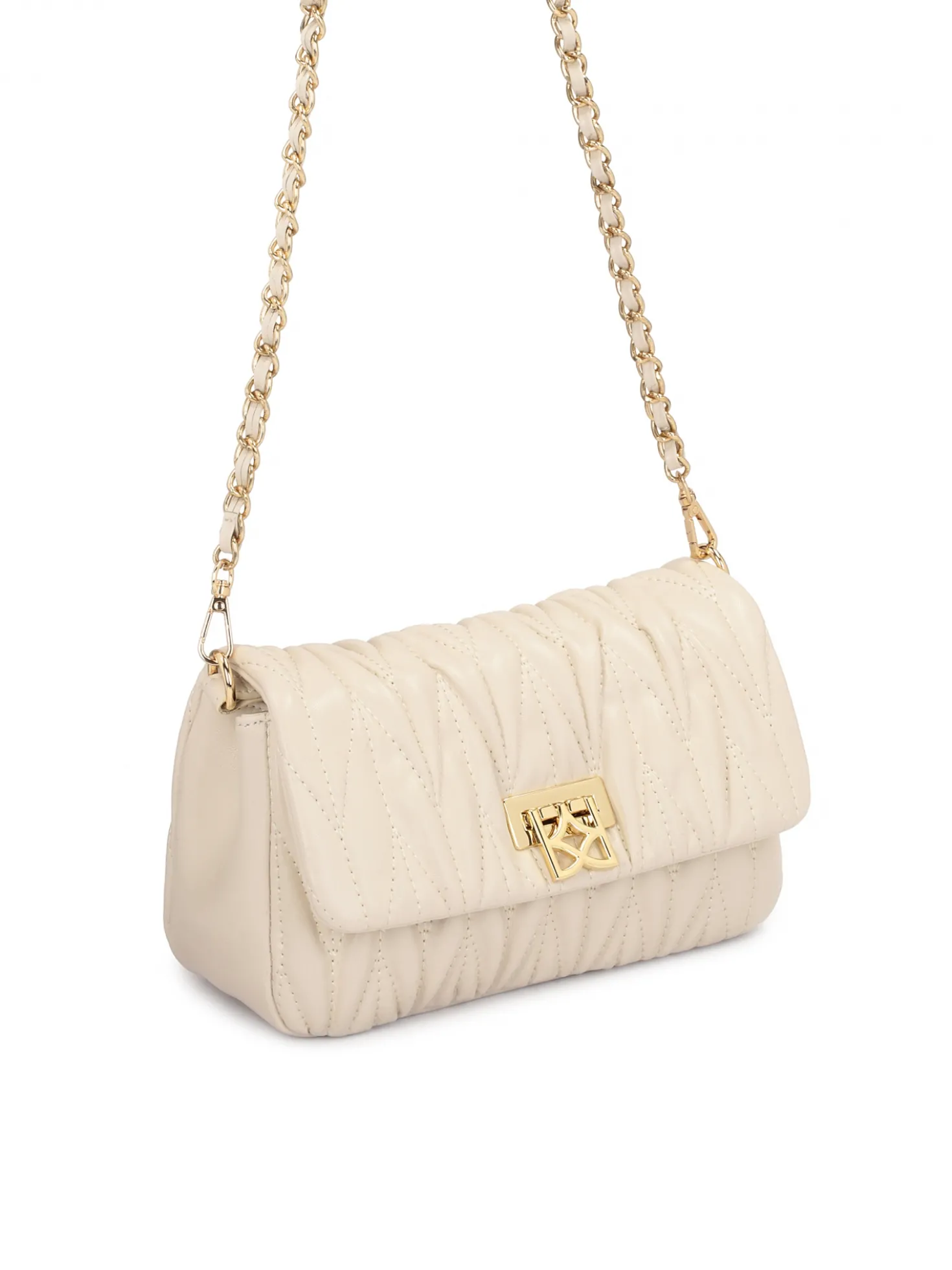 Skórzana torebka z oryginalnym pikowaniem