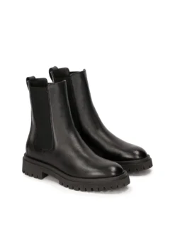 Skórzane botki typu chelsea boots