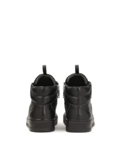 Skórzane czarne hight sneakers