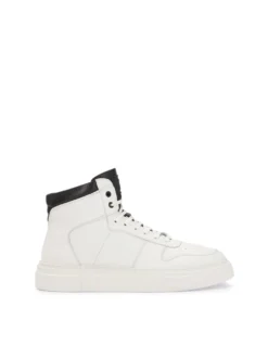 Skórzane męskie sneakersy z cholewką za kostkę