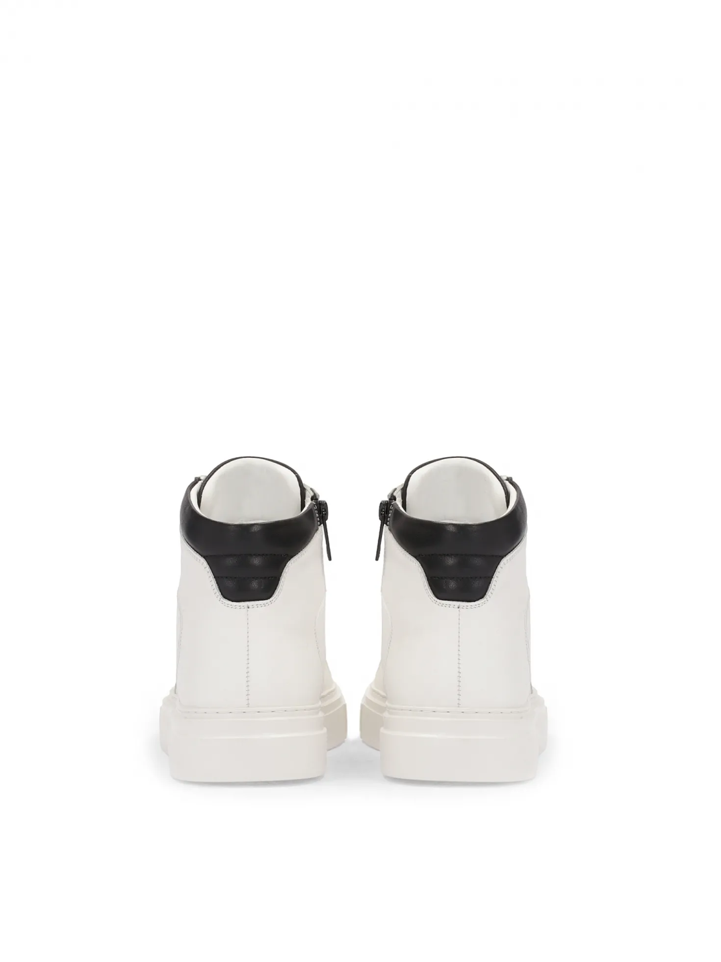 Skórzane męskie sneakersy z cholewką za kostkę