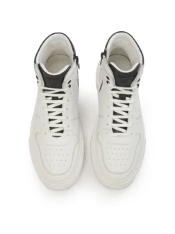 Skórzane męskie sneakersy z cholewką za kostkę