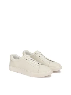 Sneakersy basic ze skóry naturalnej
