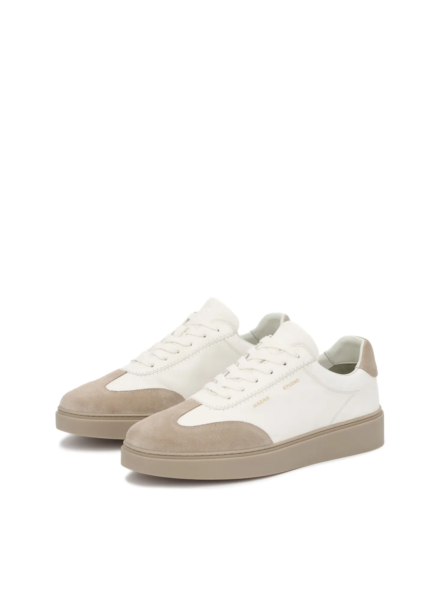 Sneakersy męskie z zamszu i skóry naturalnej