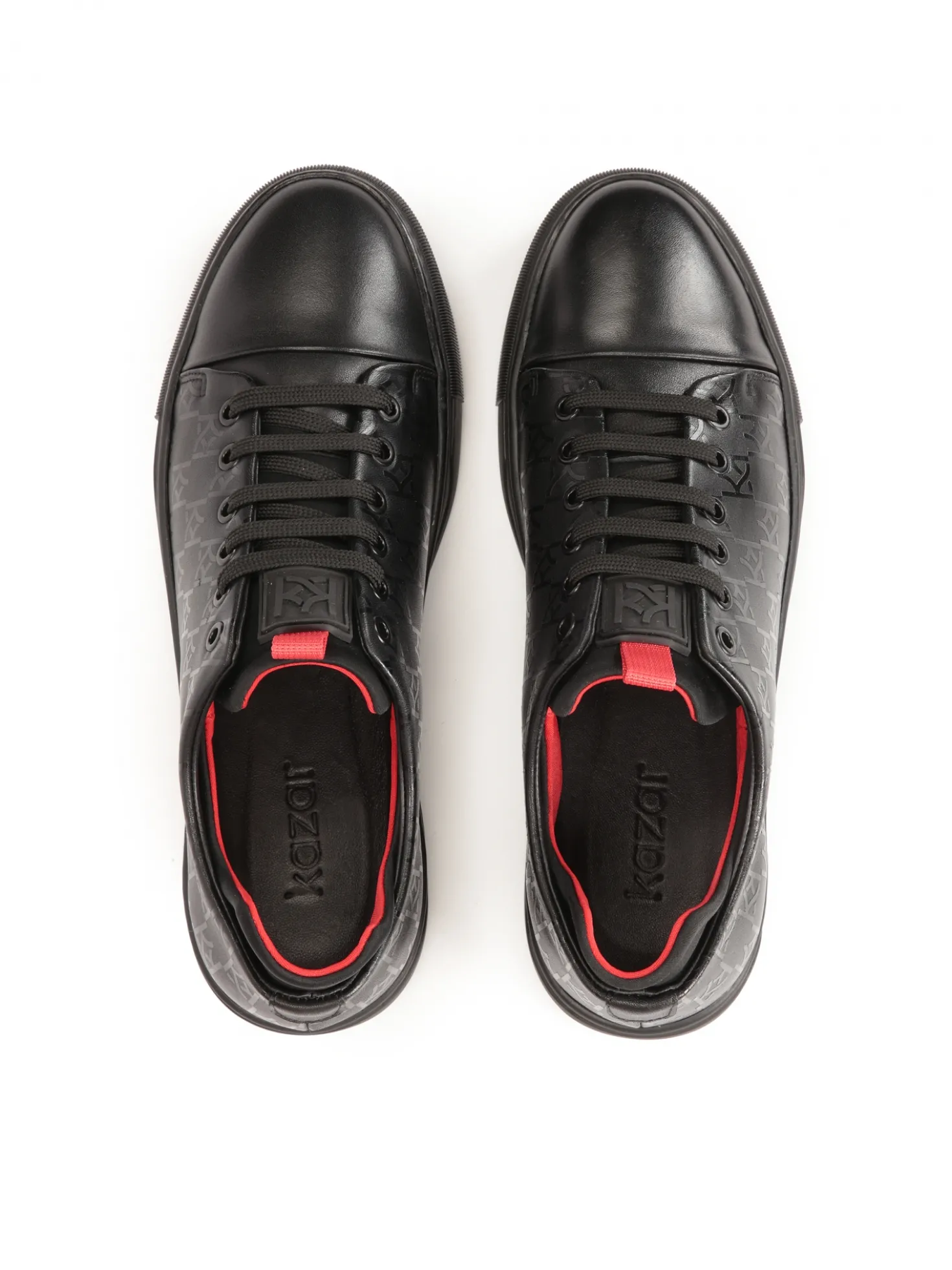 Sneakersy w monogramy z wysokim zapiętkiem