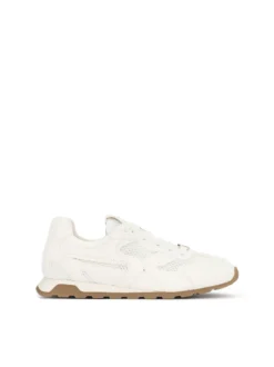 Sneakersy z tkaniny i zamszu