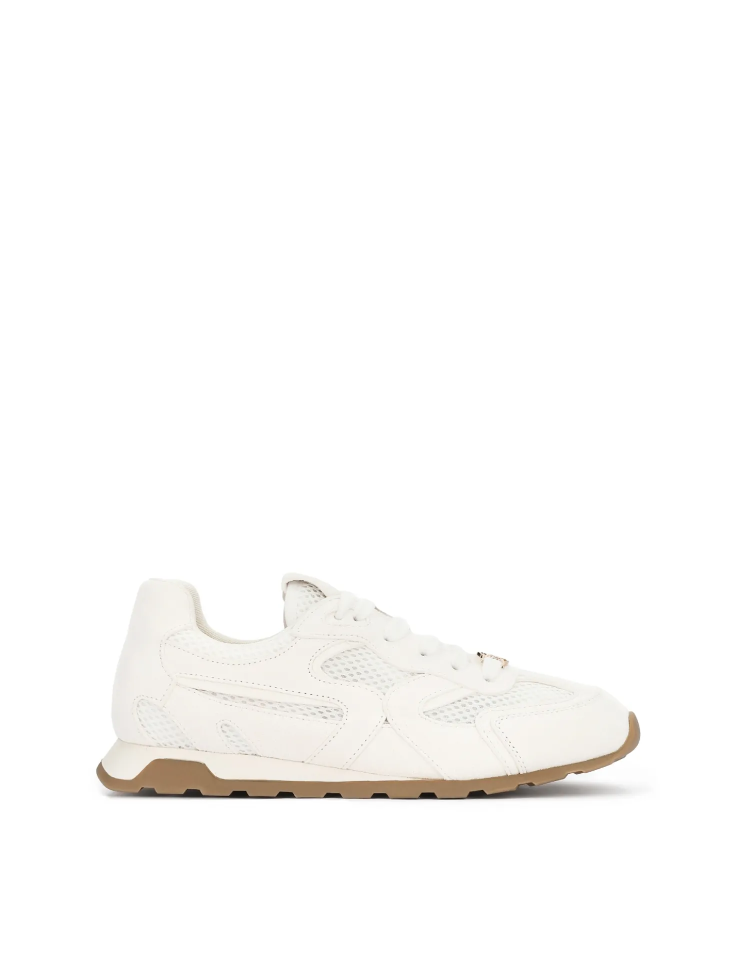 Sneakersy z tkaniny i zamszu