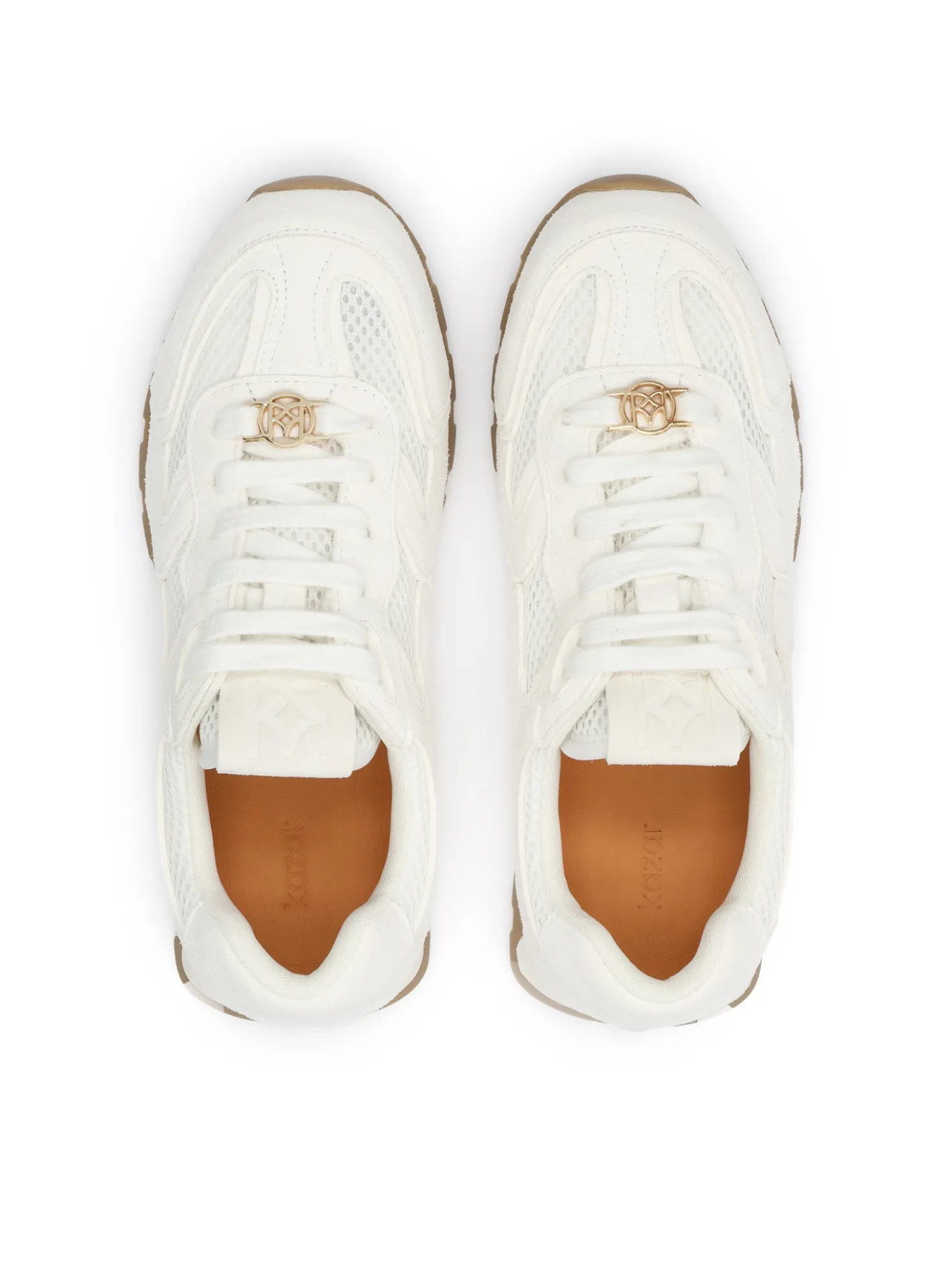 Sneakersy z tkaniny i zamszu