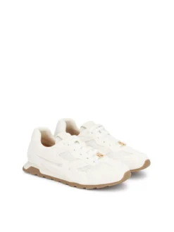 Sneakersy z tkaniny i zamszu