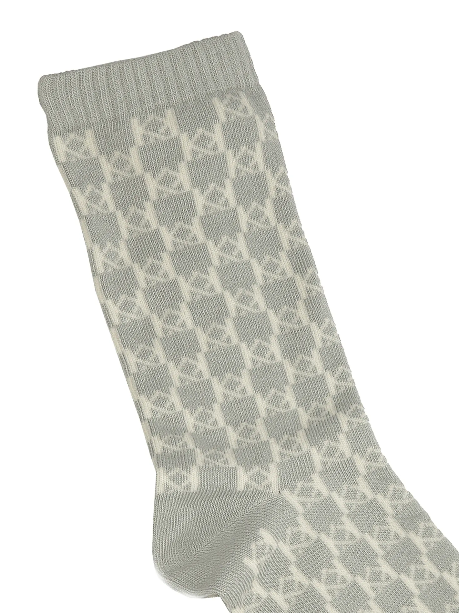 Szare skarpety w monogramy KAZAR