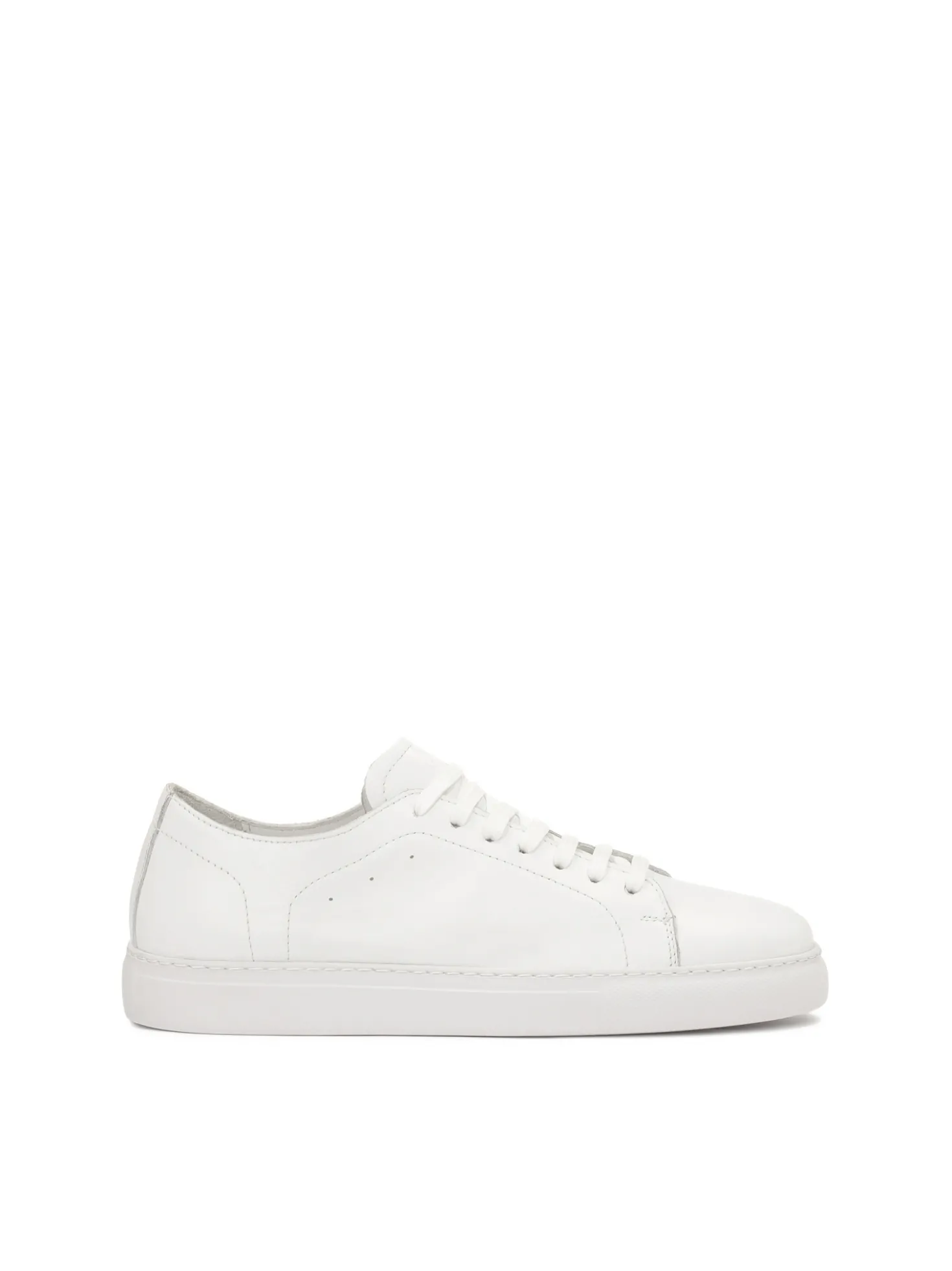 Sznurowane białe sneakersy męskie