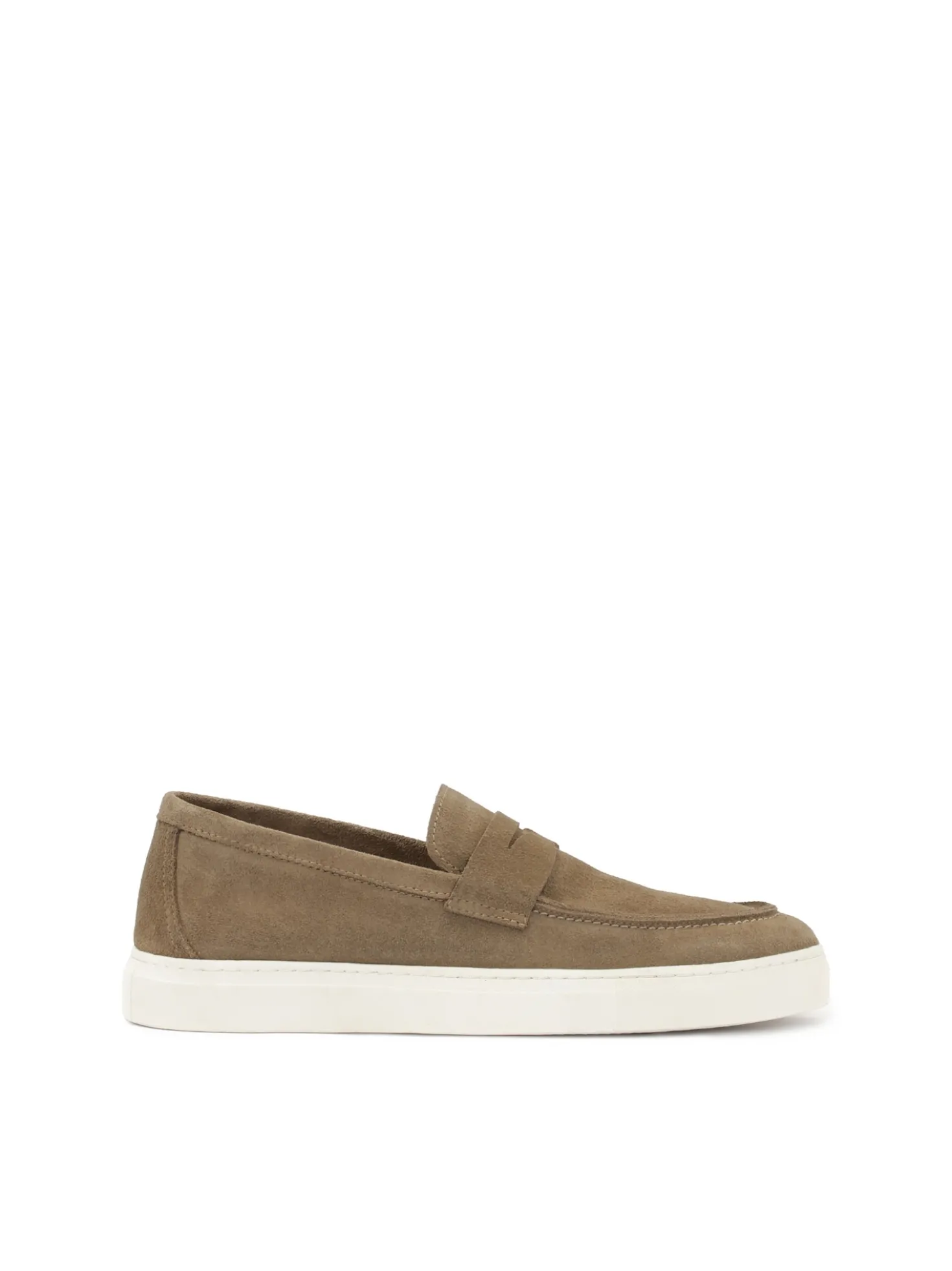 Taupe loafersy na podeszwie typu sneakers