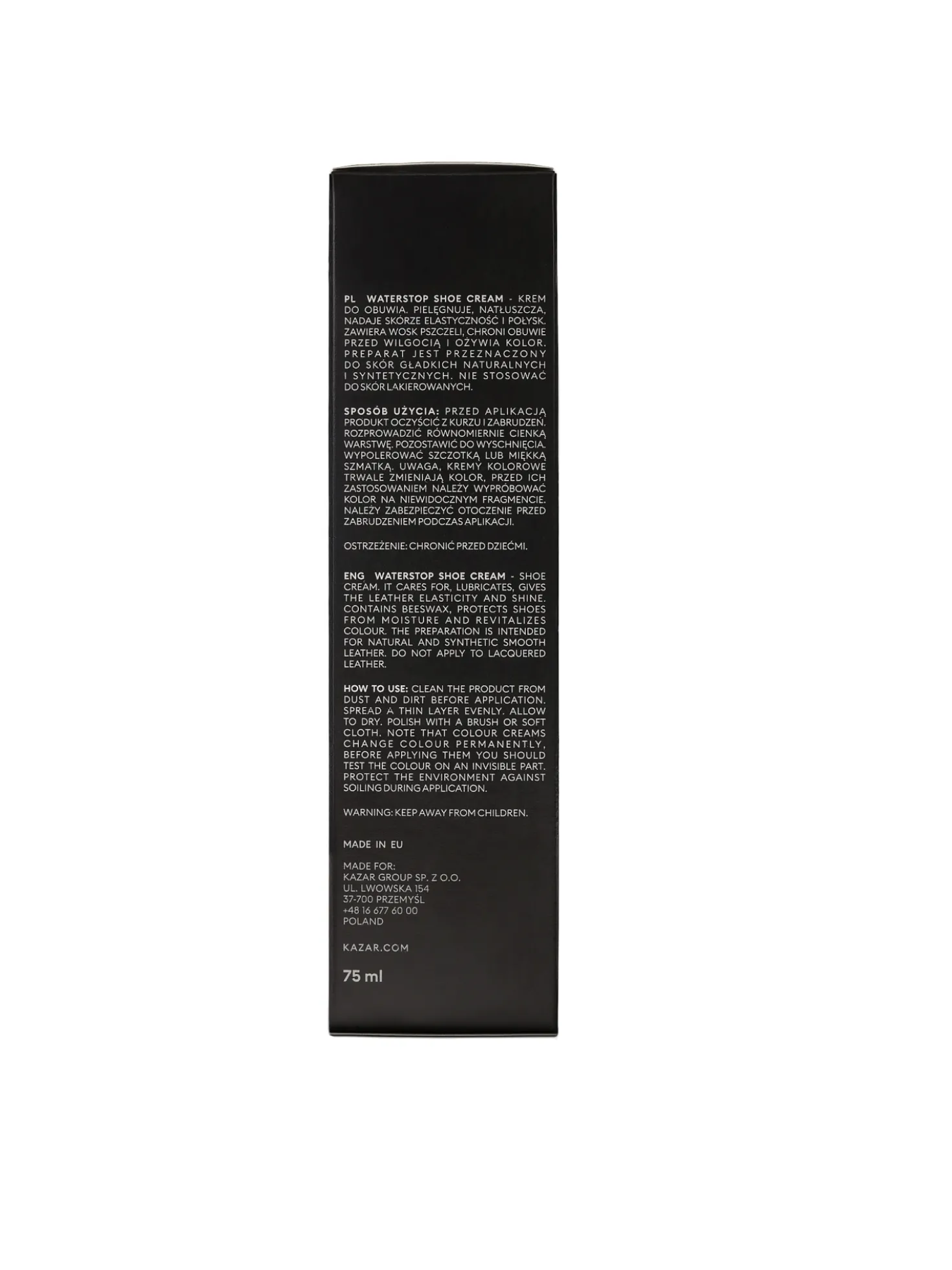 Waterstop Shoe Cream Miodowy