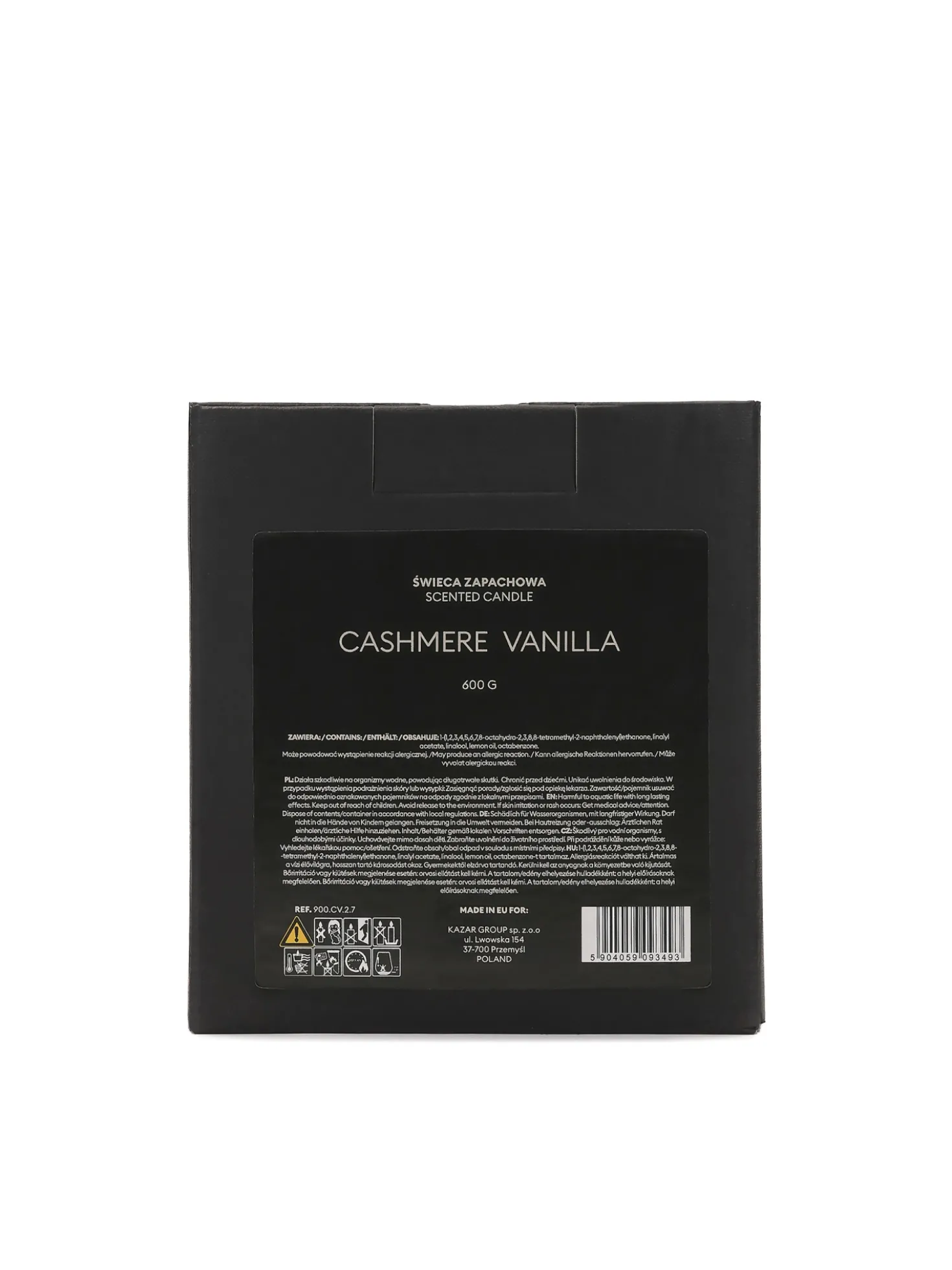 Świeca zapachowa woskowa Cashmere Vanilla 600g