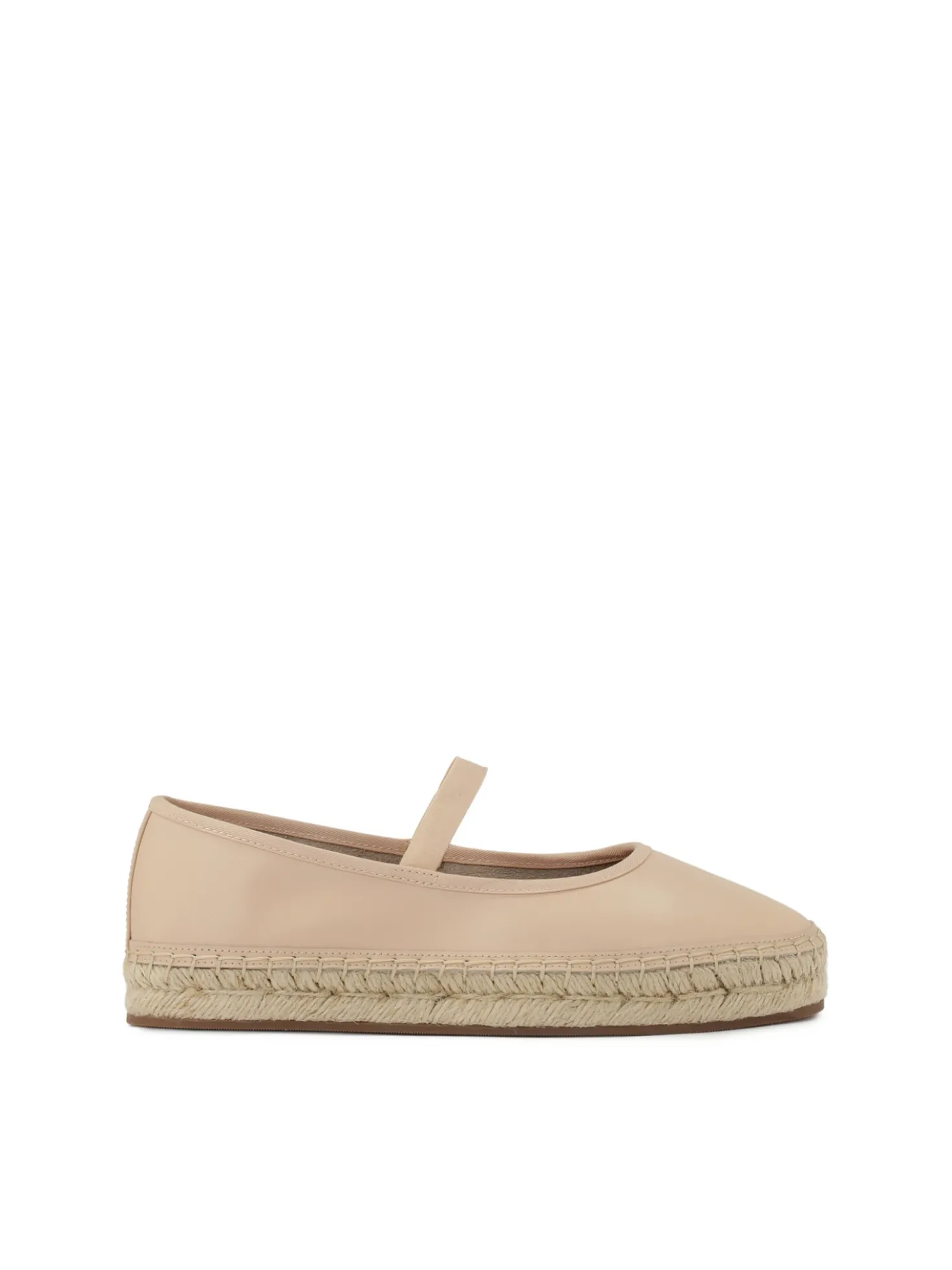 Wsuwane espadryle w pudrowym kolorze