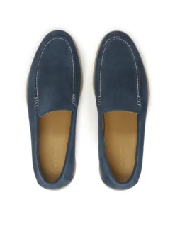 Wsuwane niebieskie buty męskie