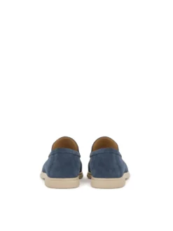 Wsuwane niebieskie buty męskie