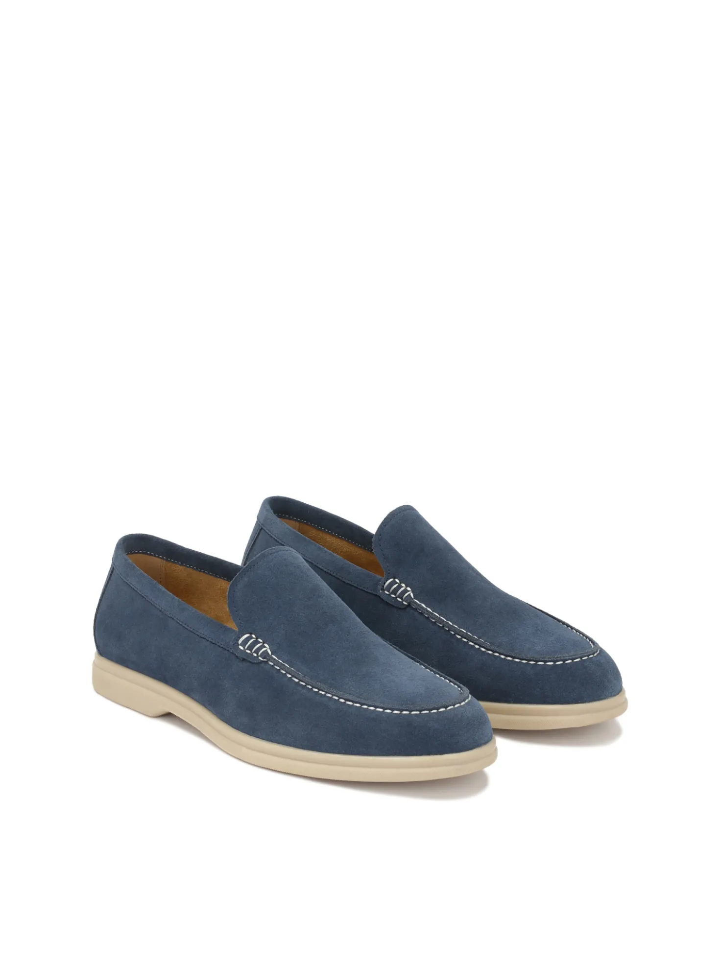 Wsuwane niebieskie buty męskie