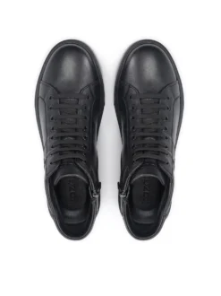 Wysokie sneakersy męskie zdobione monogramem