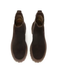 Zamszowe botki typu Chelsea boots