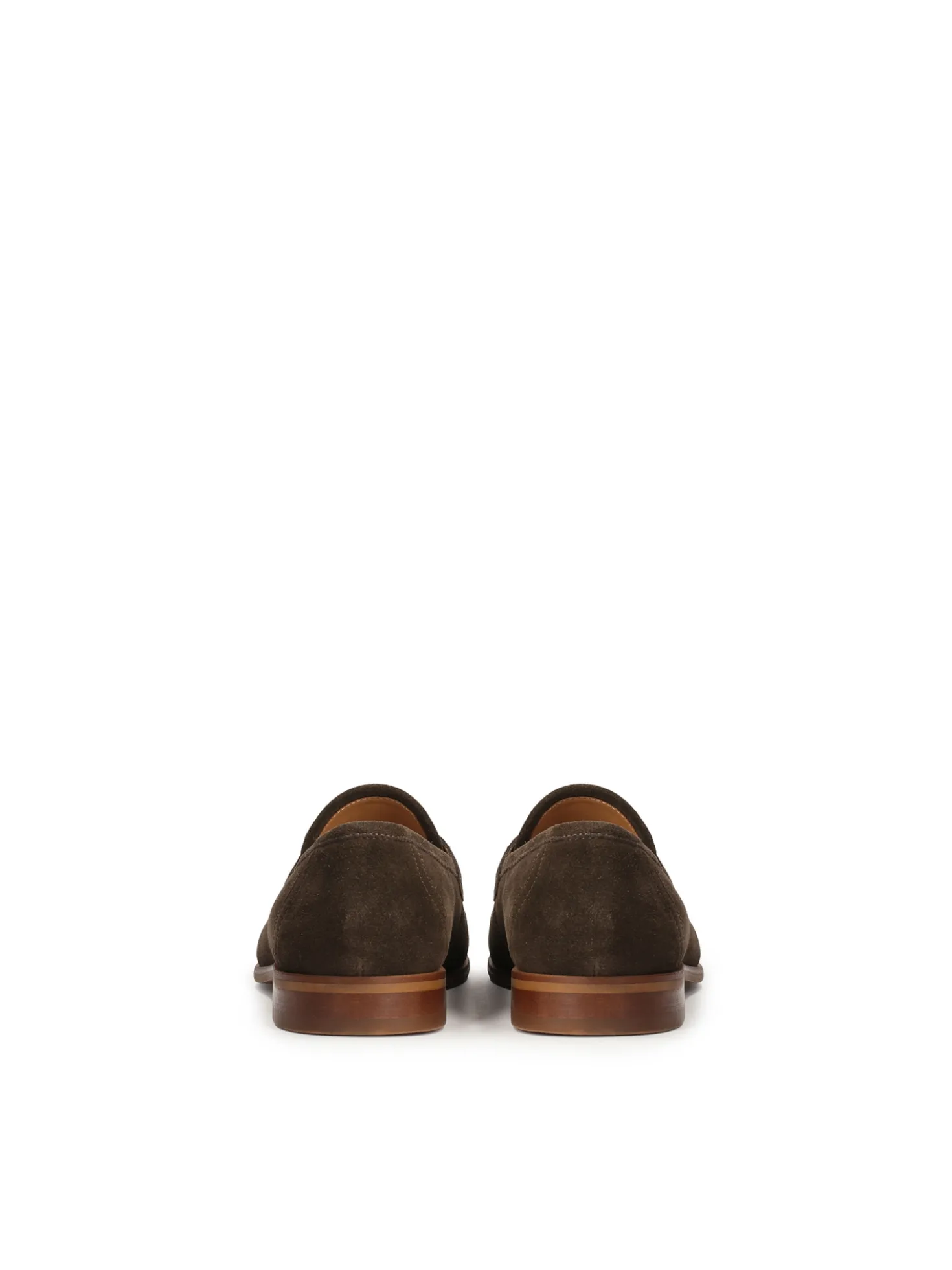 Zamszowe loafersy męskie w brązowym kolorze
