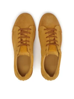 Zamszowe sznurowane sneakersy z wypustkami