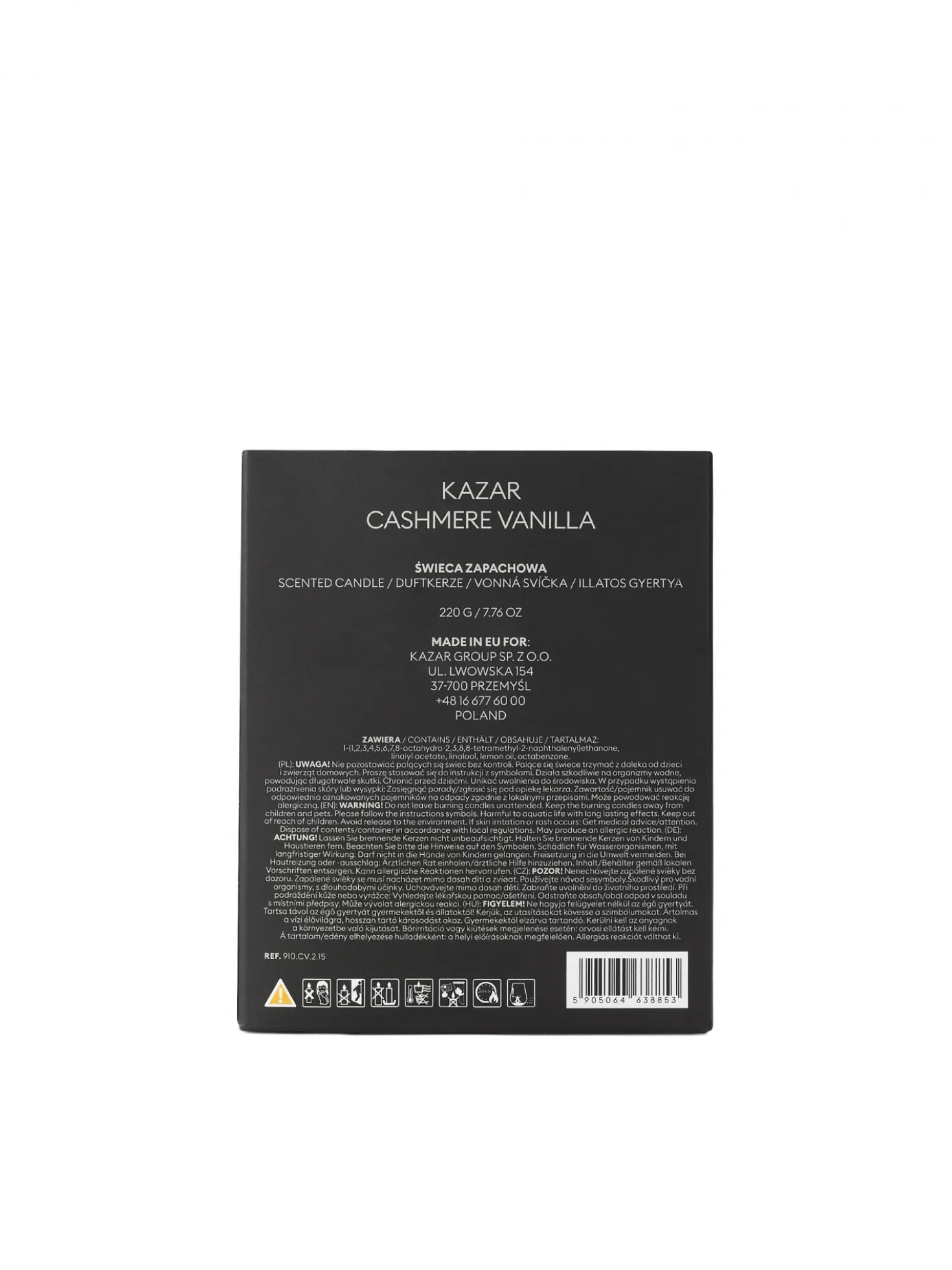 Zapachowa świeca Cashmere Vanilla 220g