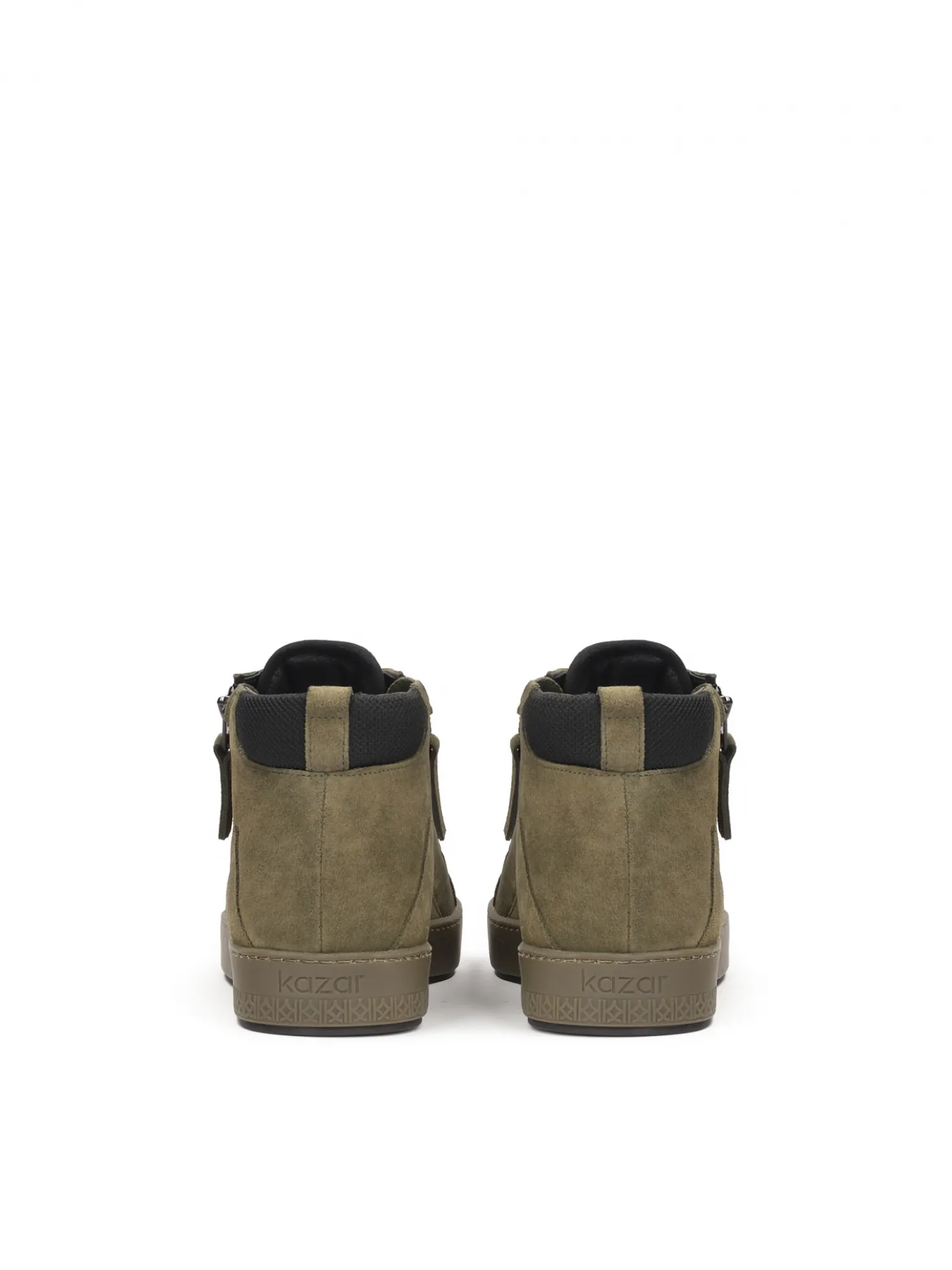 Zielone sneakersy z zamszu
