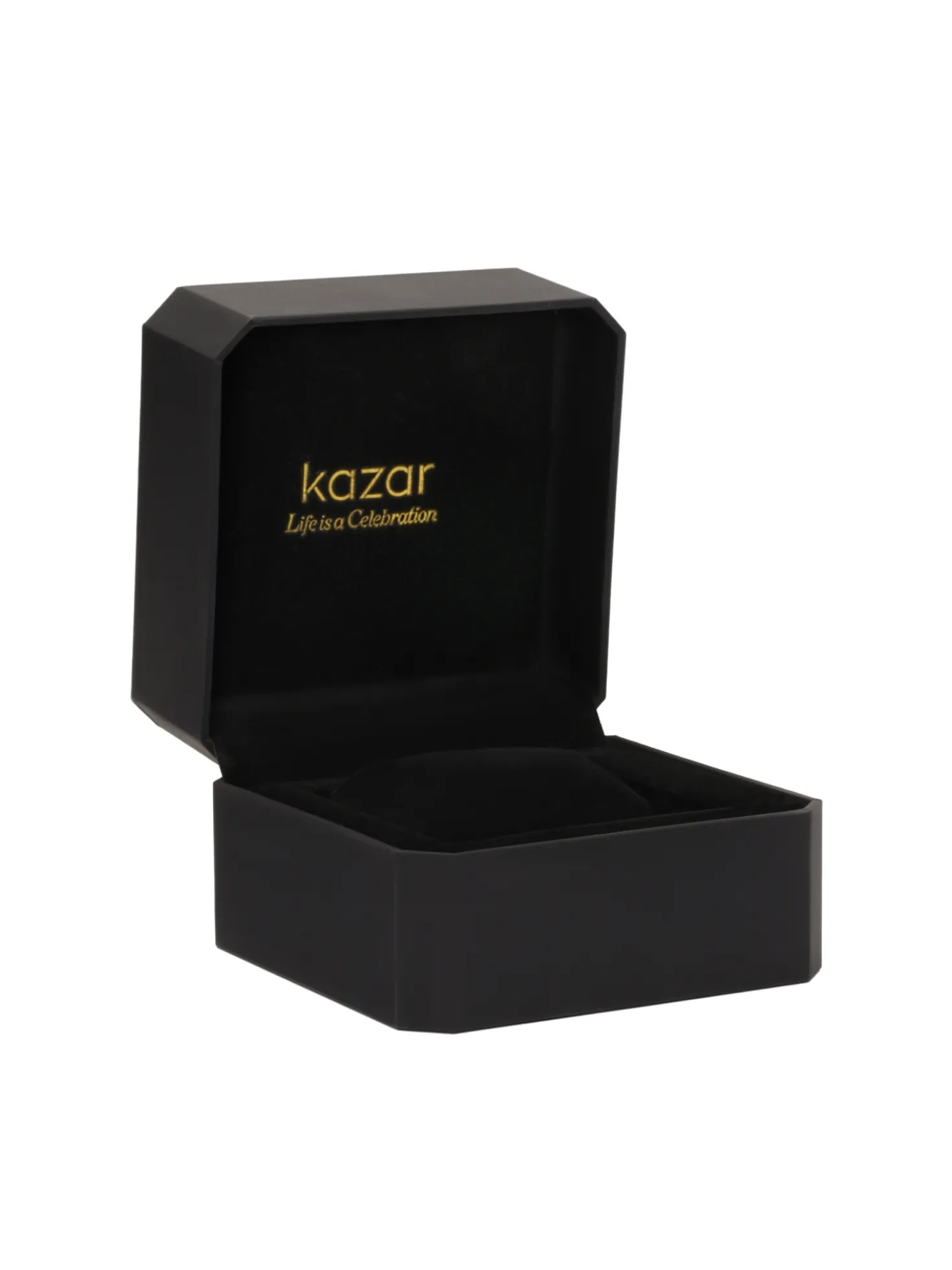 Złoty zegarek na bransolecie z zieloną tarczą